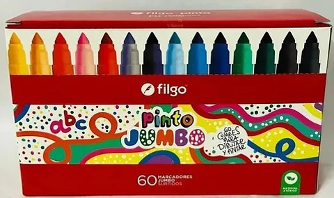 Marcadores Filgo Jumbo Pinto x60 Surtido