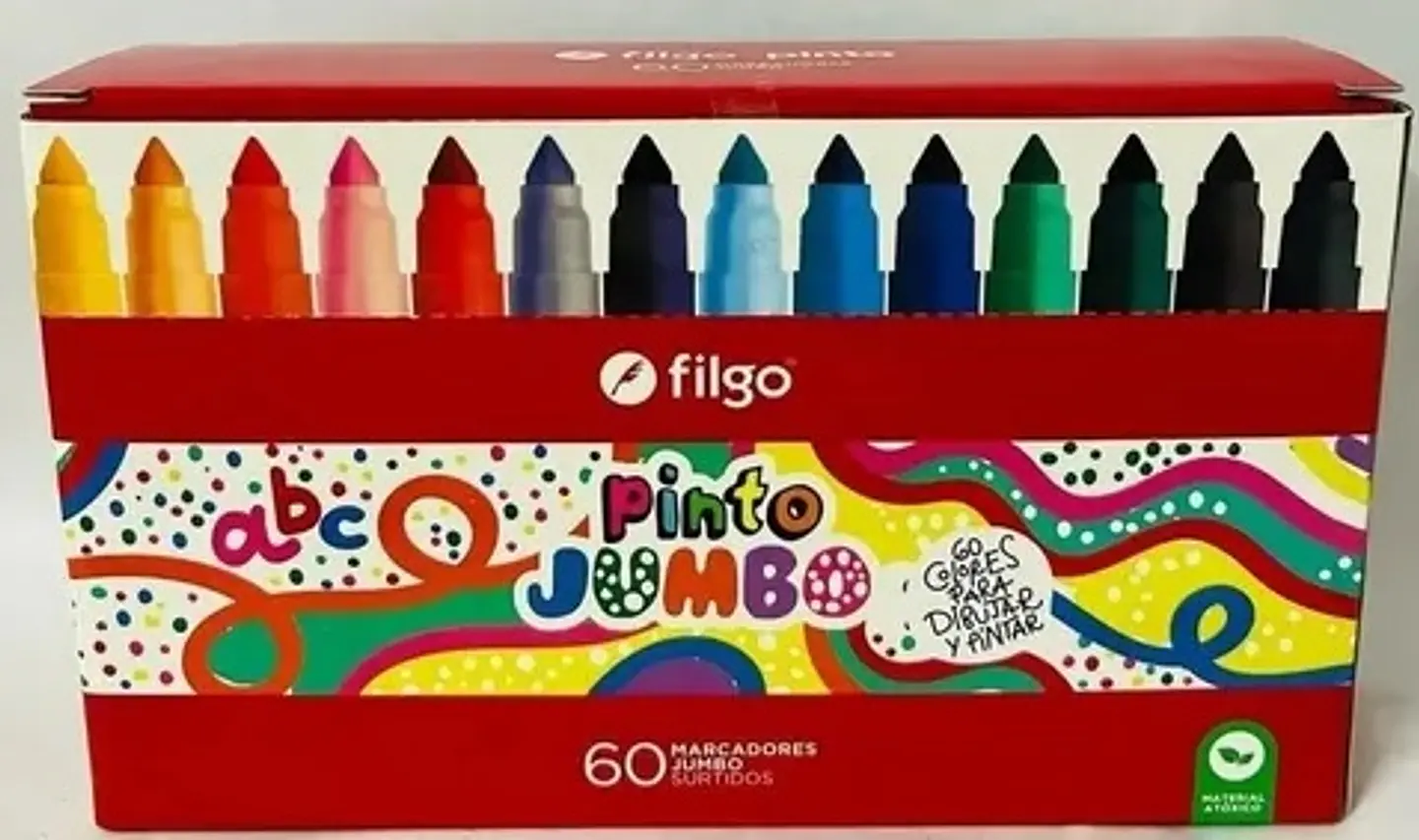 Marcadores Filgo Jumbo Pinto x60 Surtido 1