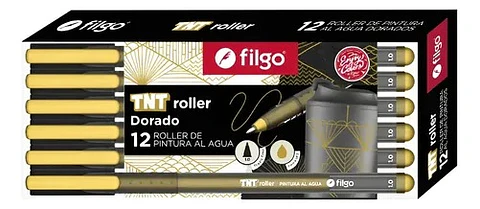 Roller Filgo TNT Pintura Al Agua Dorado
