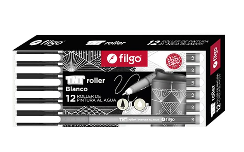 Roller Filgo TNT Pintura Al Agua Blanco