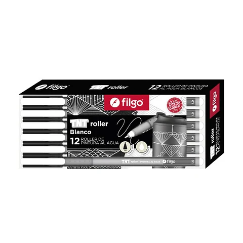 Roller Filgo TNT Pintura Al Agua Plateado