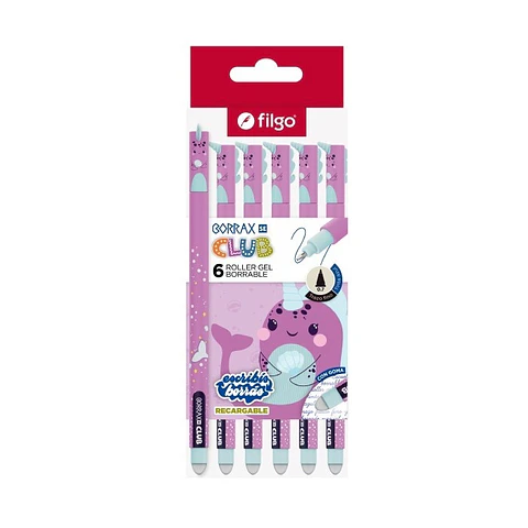 Roller Gel Borrable Filgo Borrax Se Club Delfín
