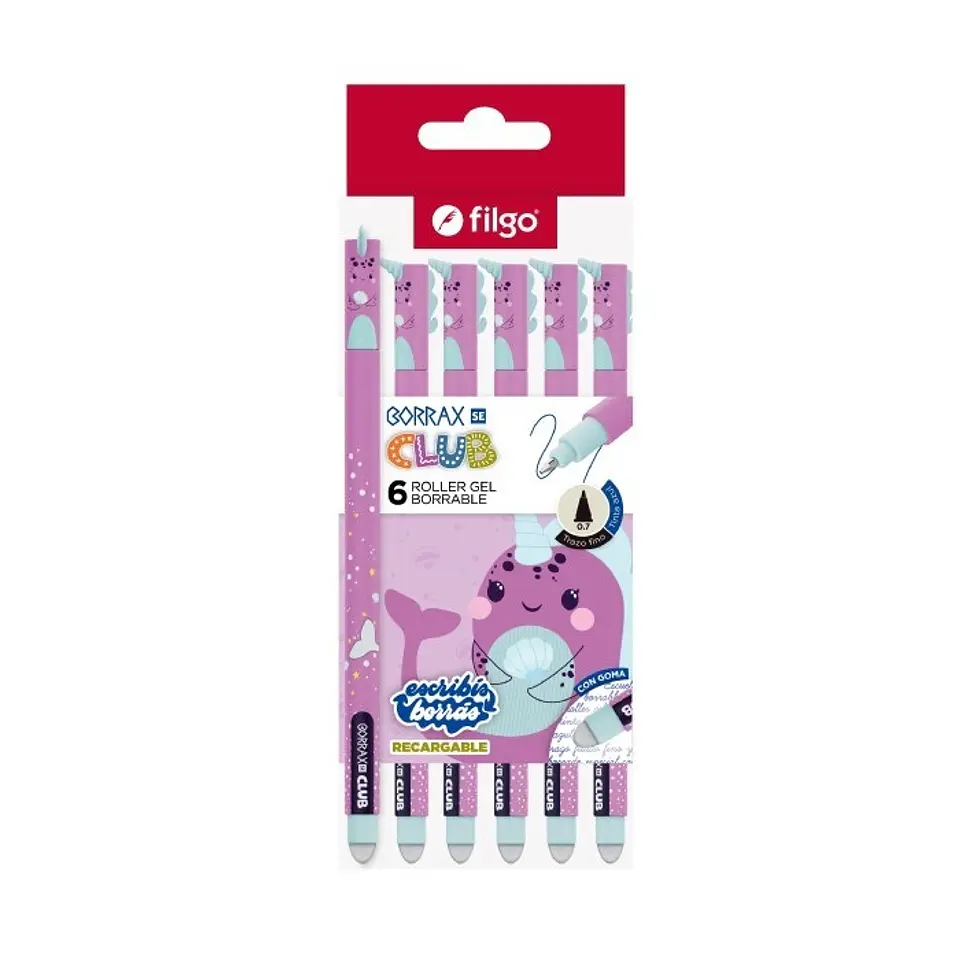 Roller Gel Borrable Filgo Borrax Se Club Delfín 1