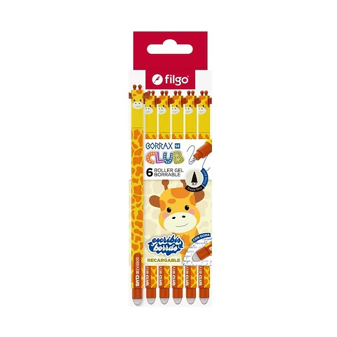 Roller Gel Borrable Filgo Borrax Se Club Jirafa