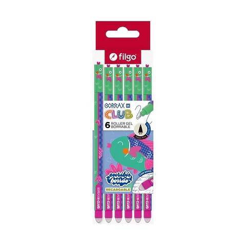 Roller Gel Borrable Filgo Borrax Se Club Pez x6