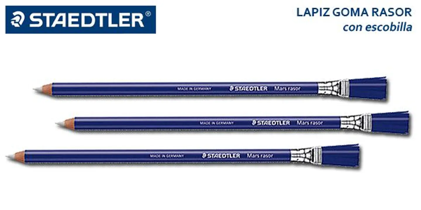 Lápiz Staedtler Goma Con Escobilla Rasor 1