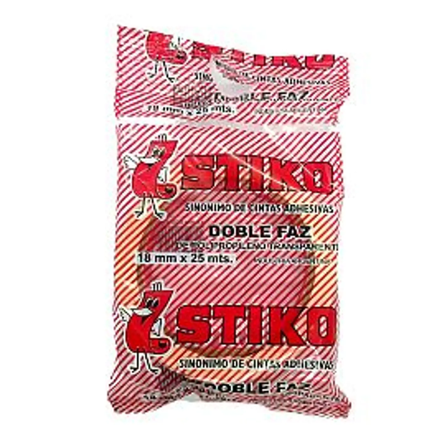 Cinta Stiko Doble Faz Transparente 18mm x 25m 1