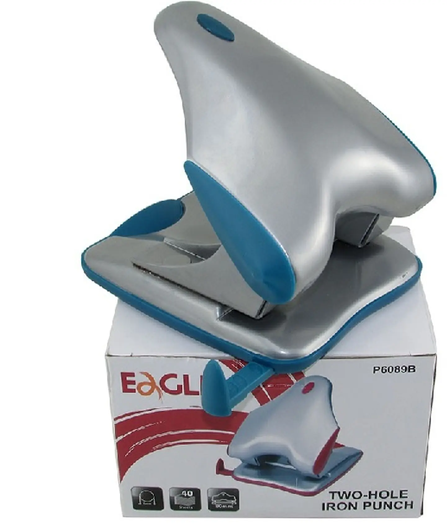 Perforadora Eagle Two-Hole 40 Hojas 80mm 1