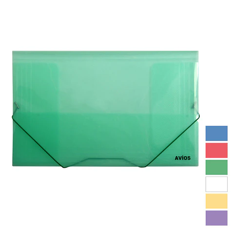 Carpeta Avios Doble Oficio PP Varios Colores