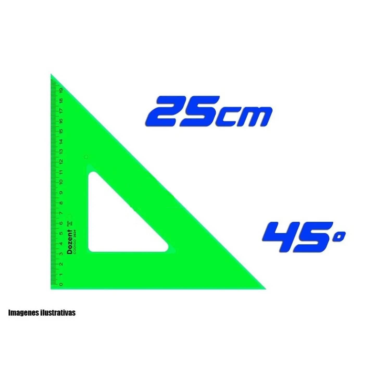 Escuadra Dozent Multiuso 22 cm Hipotenusa 1