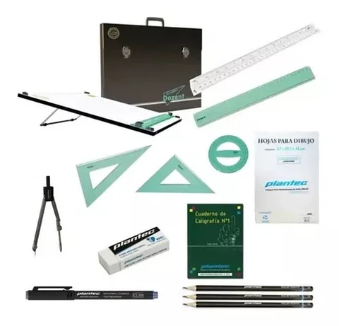 Set Técnico Dozent 50x60 + 6 Útiles 12664