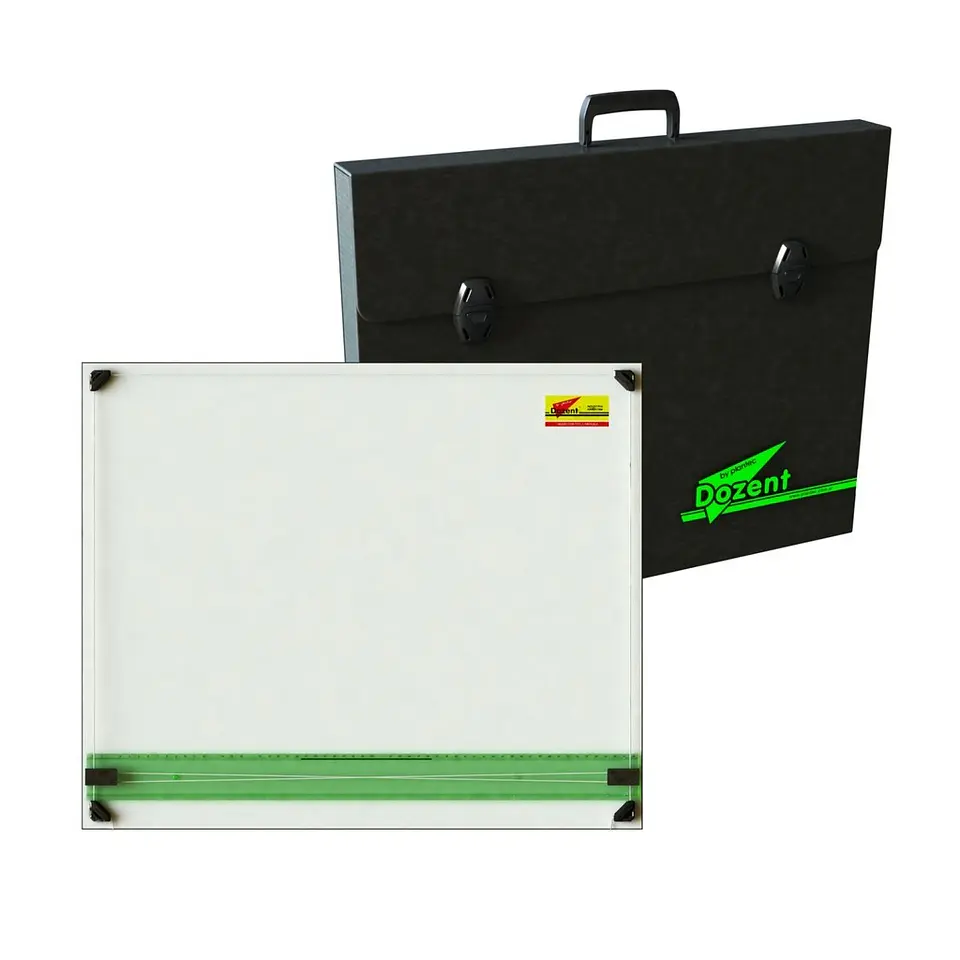 Tablero Dozent 40x50 cm Con Paralela Y Maletín 1