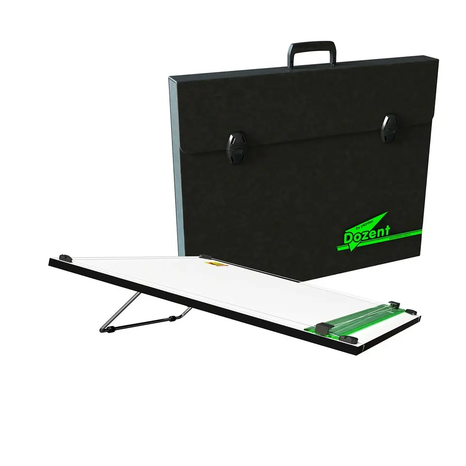 Tablero Dozent 50x60 cm Con Paralela Y Maletín 1