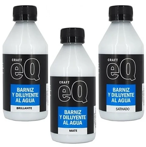 Barniz Y Diluyente Eq Arte Brillante Al Agua 250cc