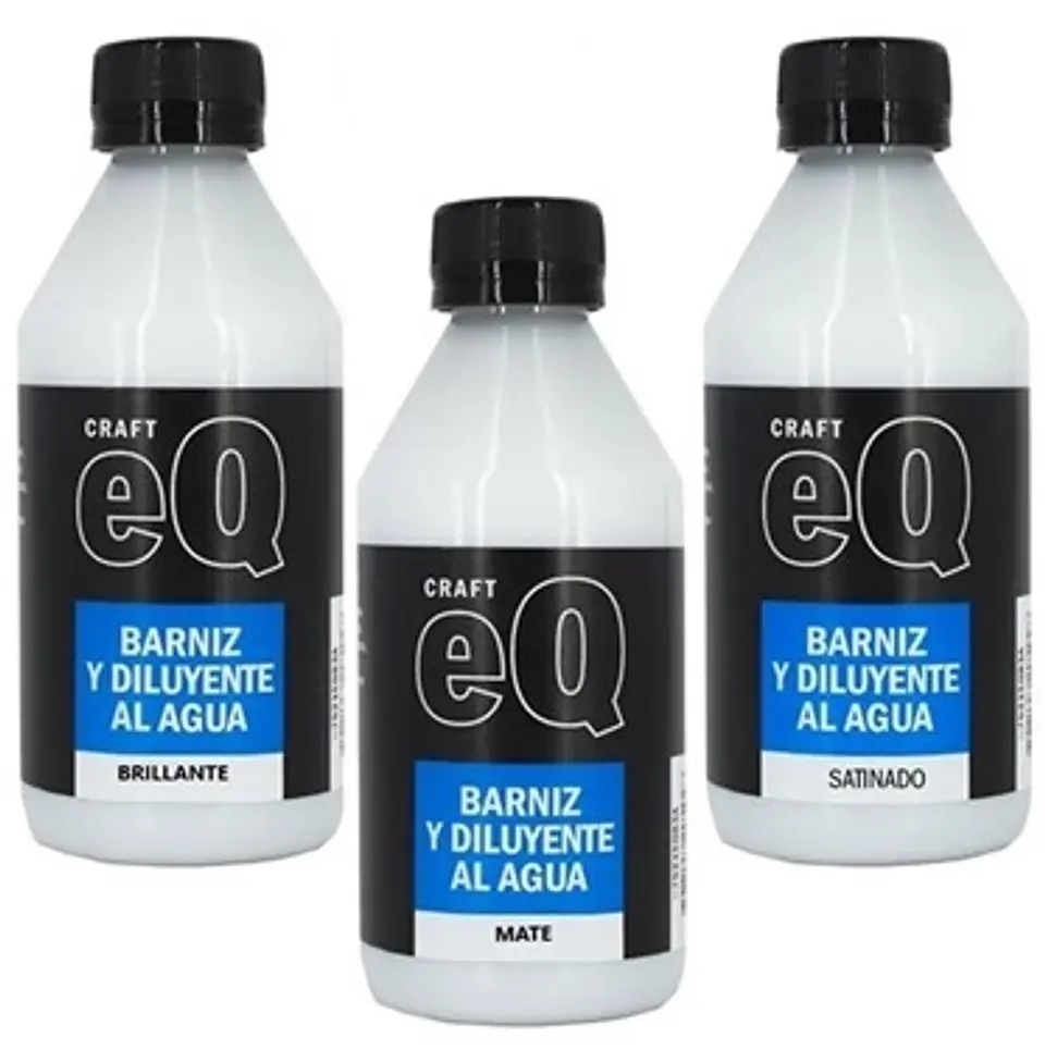 Barniz Y Diluyente Eq Arte Brillante Al Agua 250cc 1