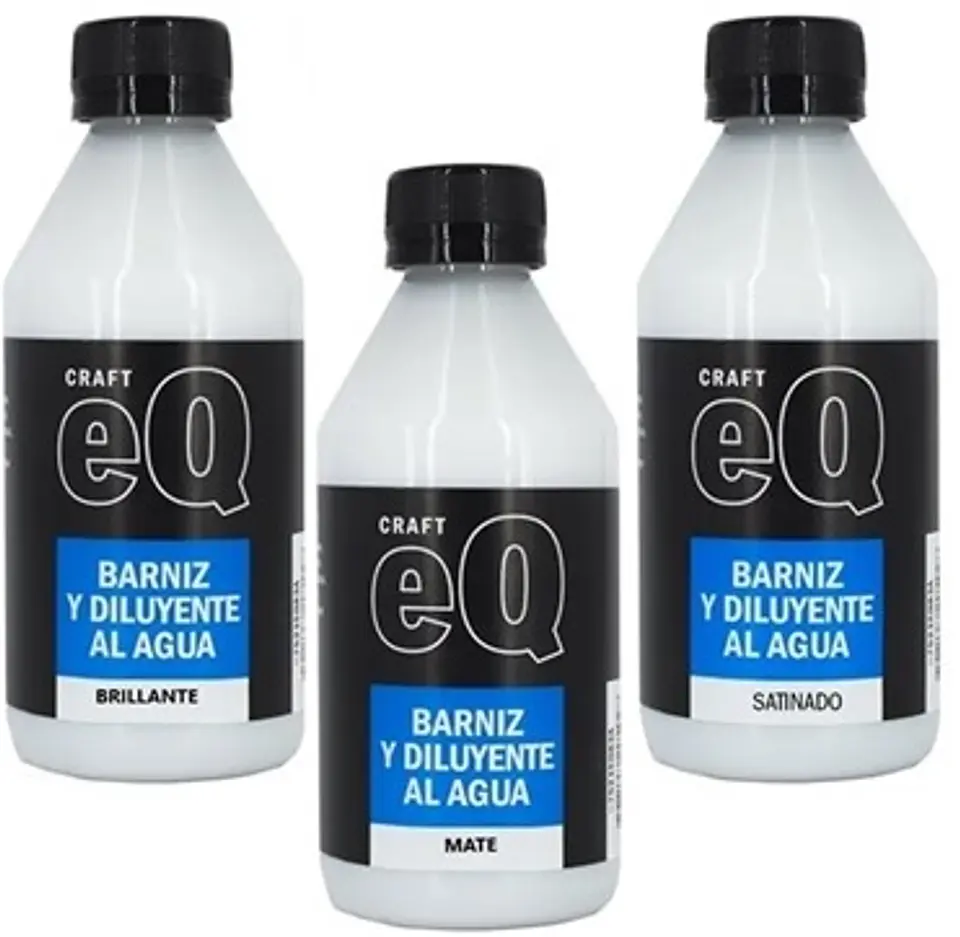 Barniz Y Diluyente Eq Arte Mate Al Agua 250cc 1
