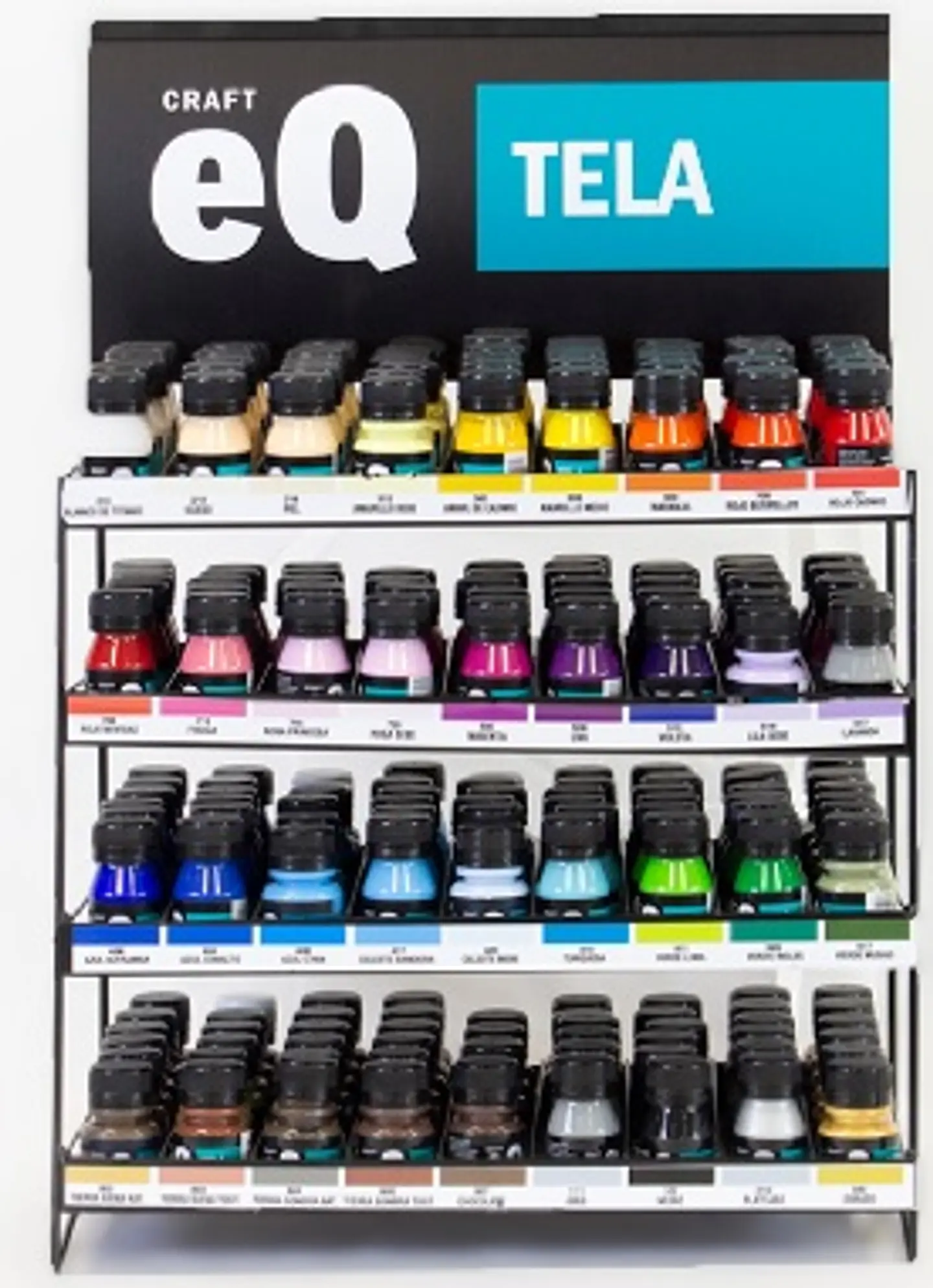 Exhibidor Eq Arte De Pintura Para Tela x216 Colores Surtidos 1