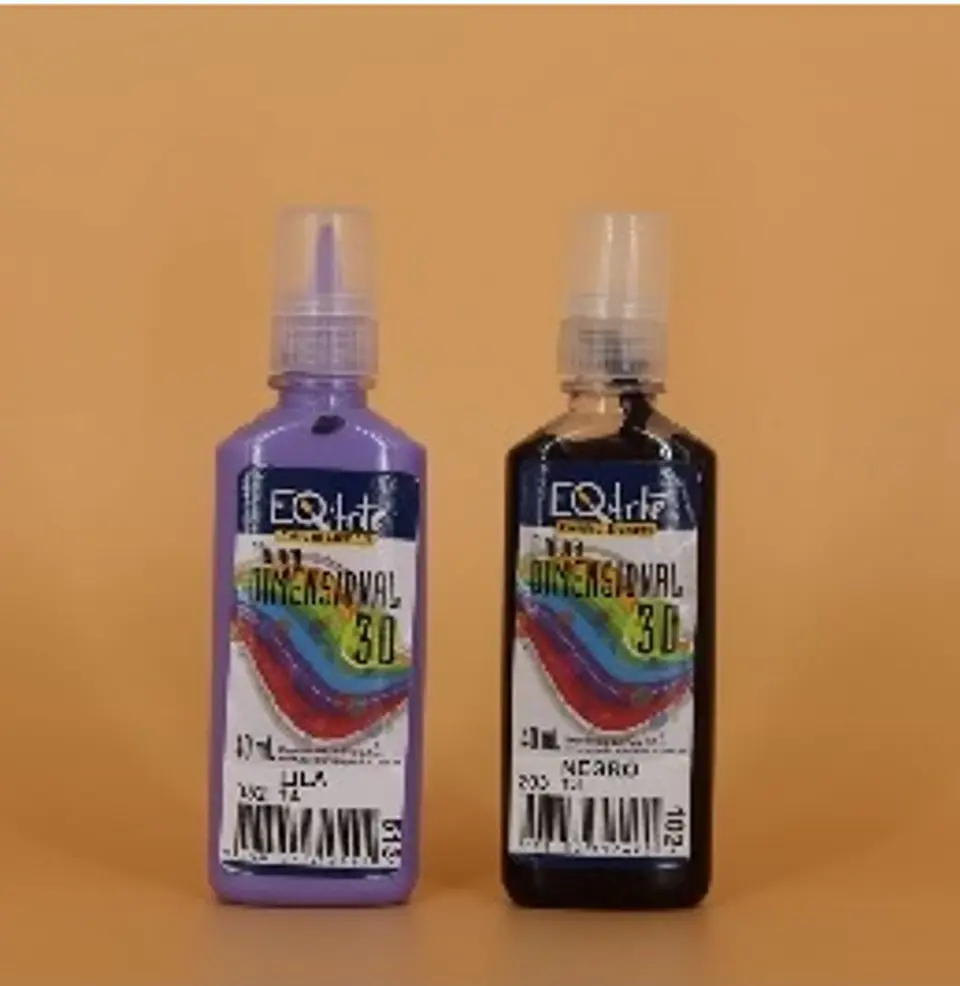 Pintura Eq Arte Dimensional 3D Varios Colores Brillantes 40ml 1
