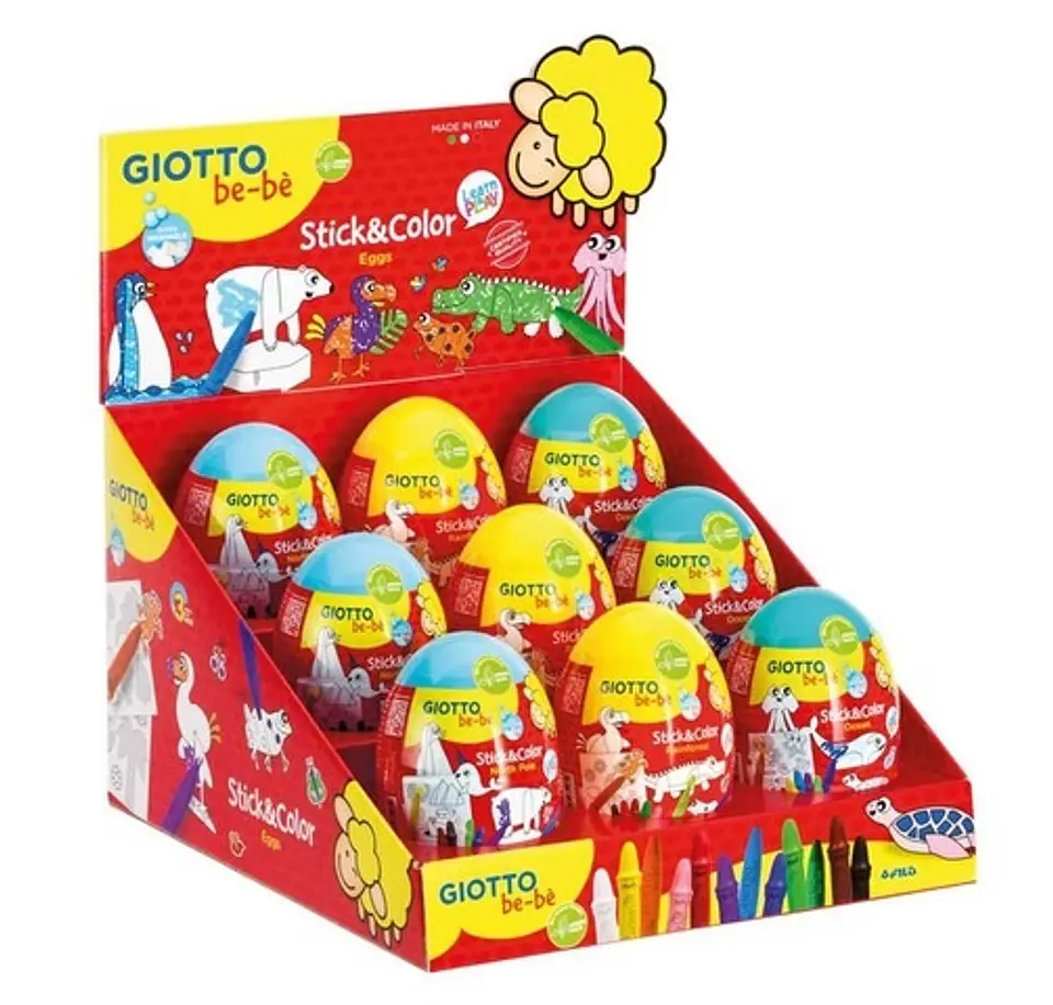 Set Giotto Bebé Huevo Stick And Color 1