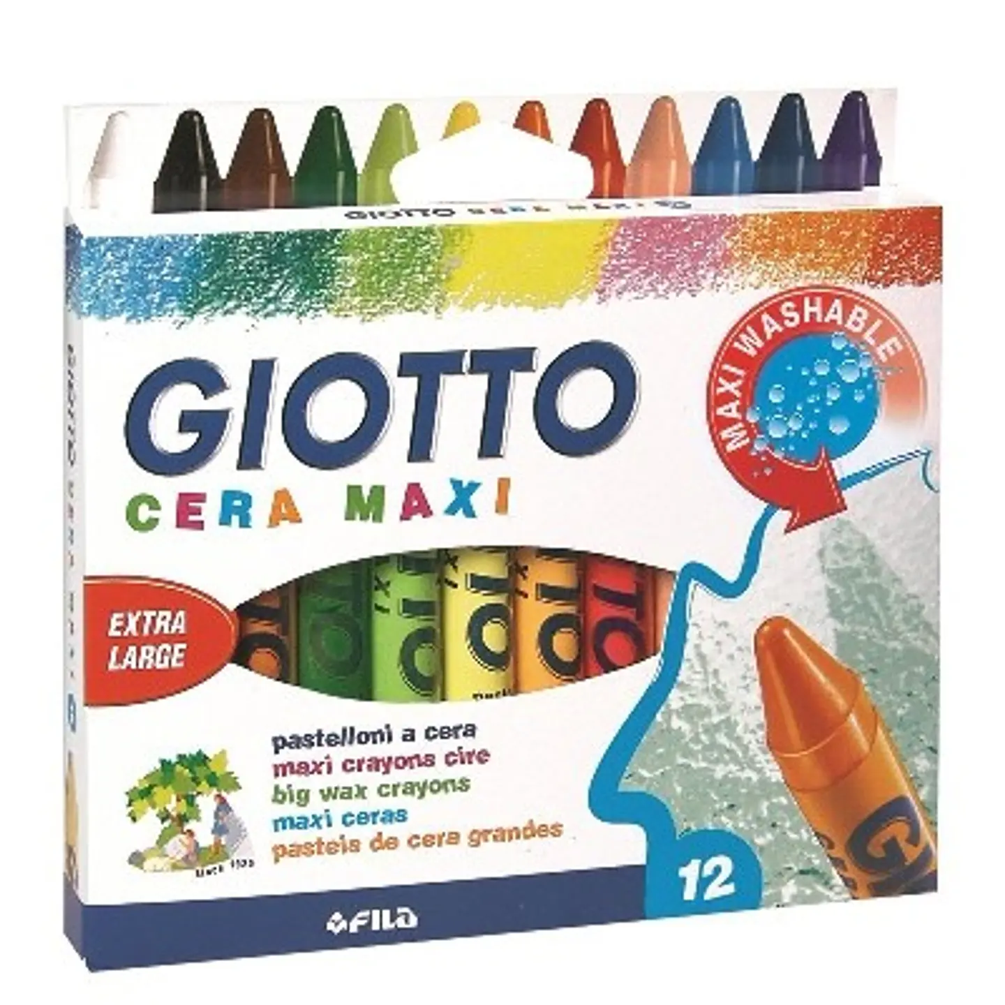 Crayones De Cera Giotto Maxi x12 1