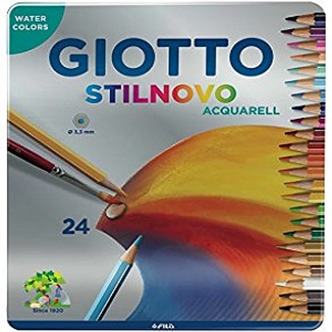 Lápiz Color Giotto Stilnovo Acuarelable x24 Lata