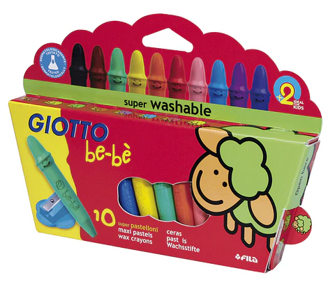Crayones Giotto x10 Bebé Con Sacapuntas