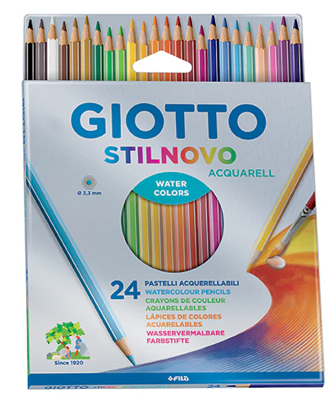 Lápiz Color Giotto Stilnovo Acuarelable x24 Largos