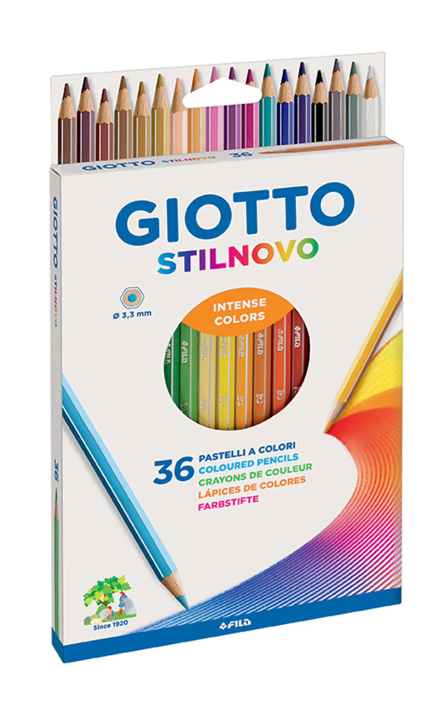 Lápiz Color Giotto Stilnovo x36 Largos 1