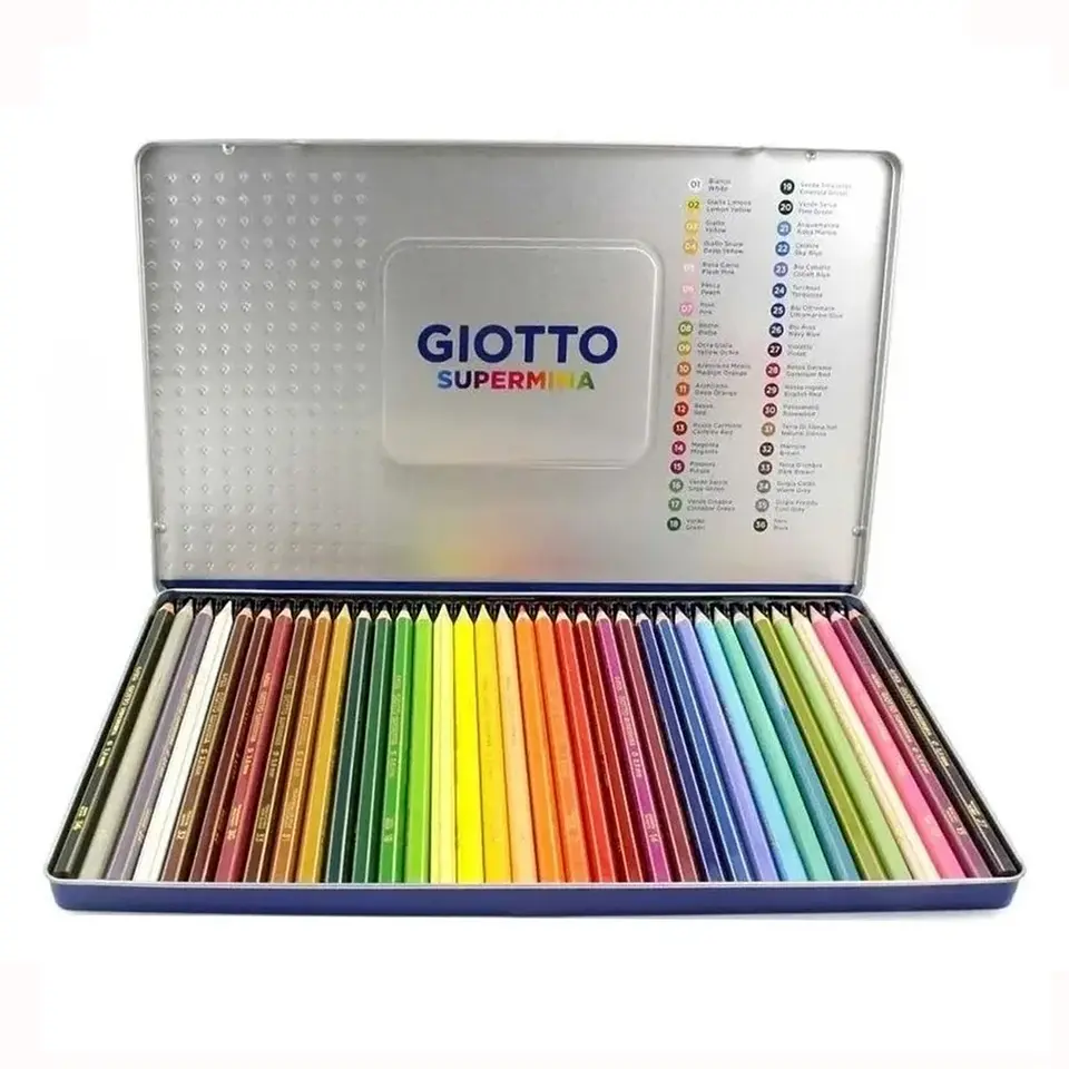 Lápiz Color Giotto Supermina x36 Lata 1
