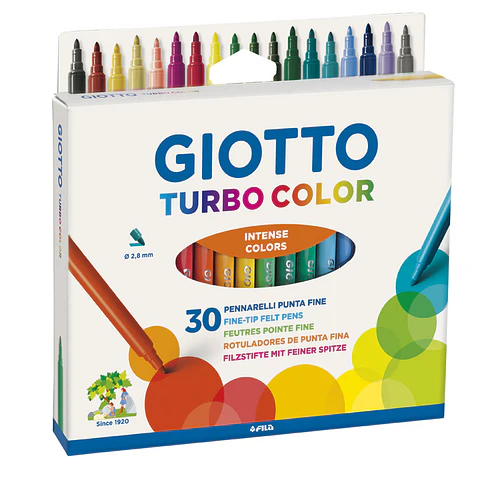 Marcador Escolar Giotto Turbo Color x30