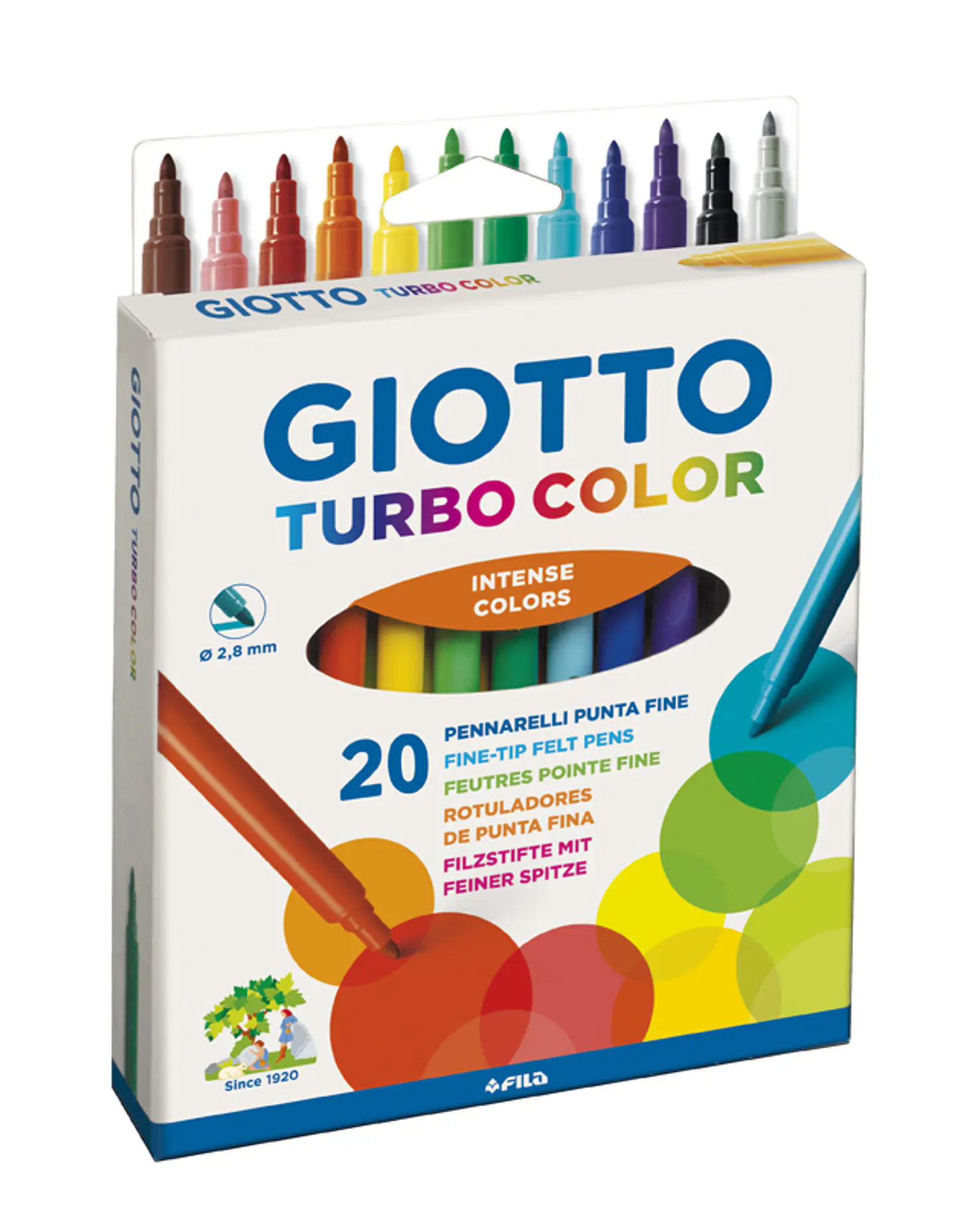 Marcador Escolar Giotto Turbo Color x20 1