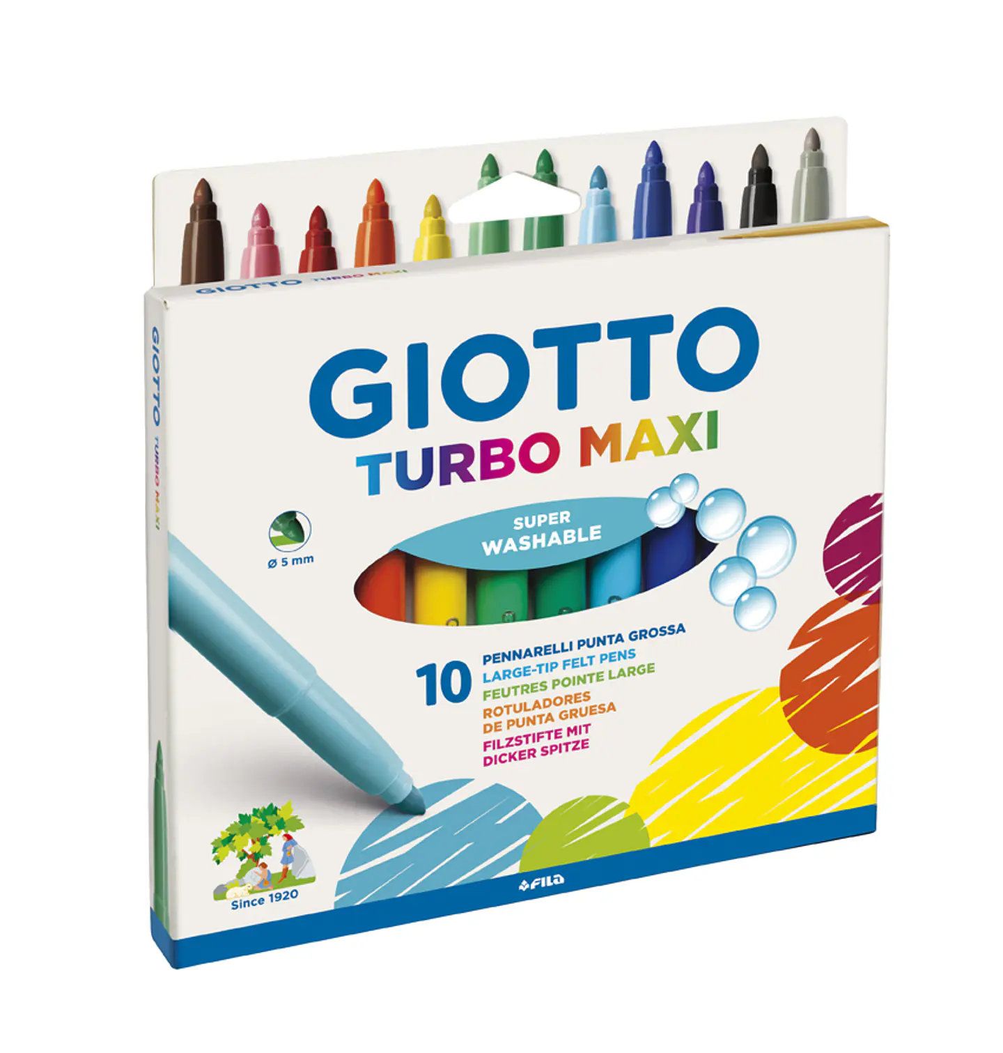 Marcador Escolar Giotto Turbo Maxi x10 1