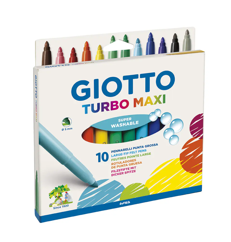 Marcador Escolar Giotto Turbo Maxi x10 1
