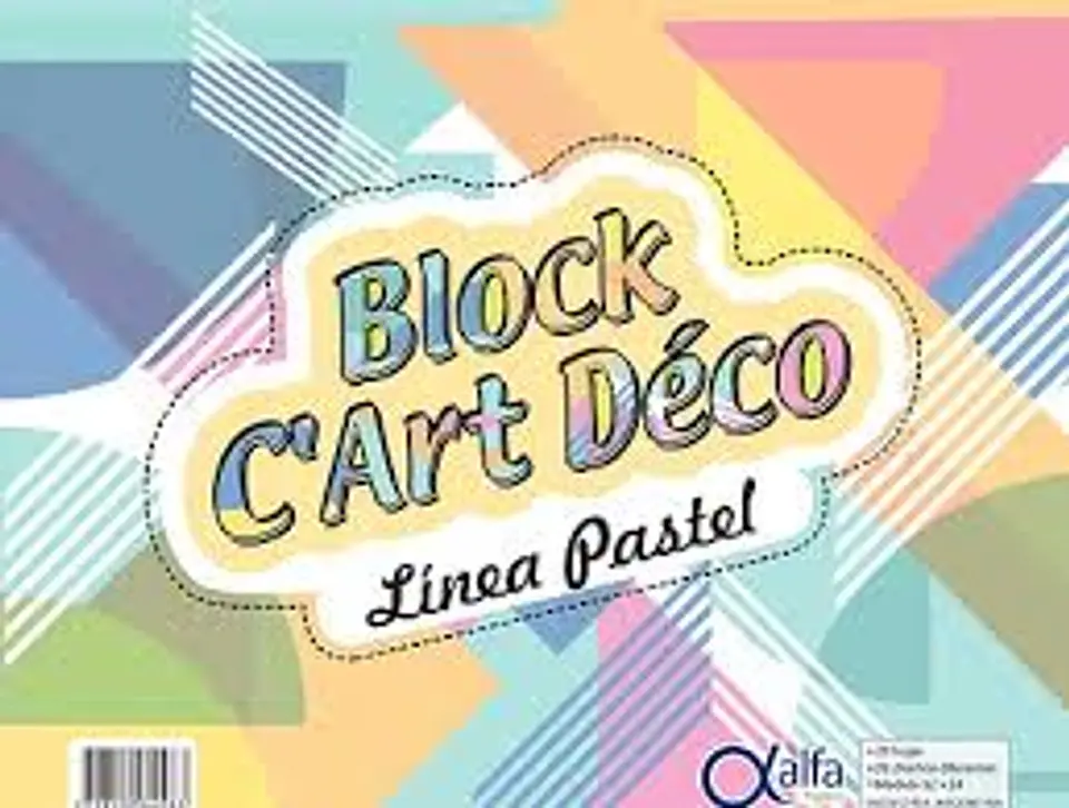Block Gloss Cartulina Entretenida 20 Hojas 32x24 Pastel 1