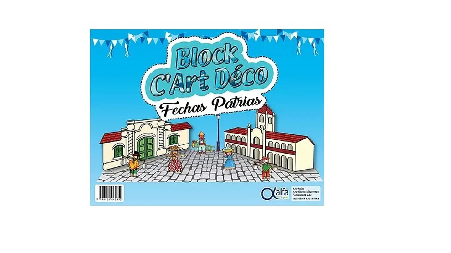 Block Gloss Fechas Patrias 20 Hojas 32x24 1