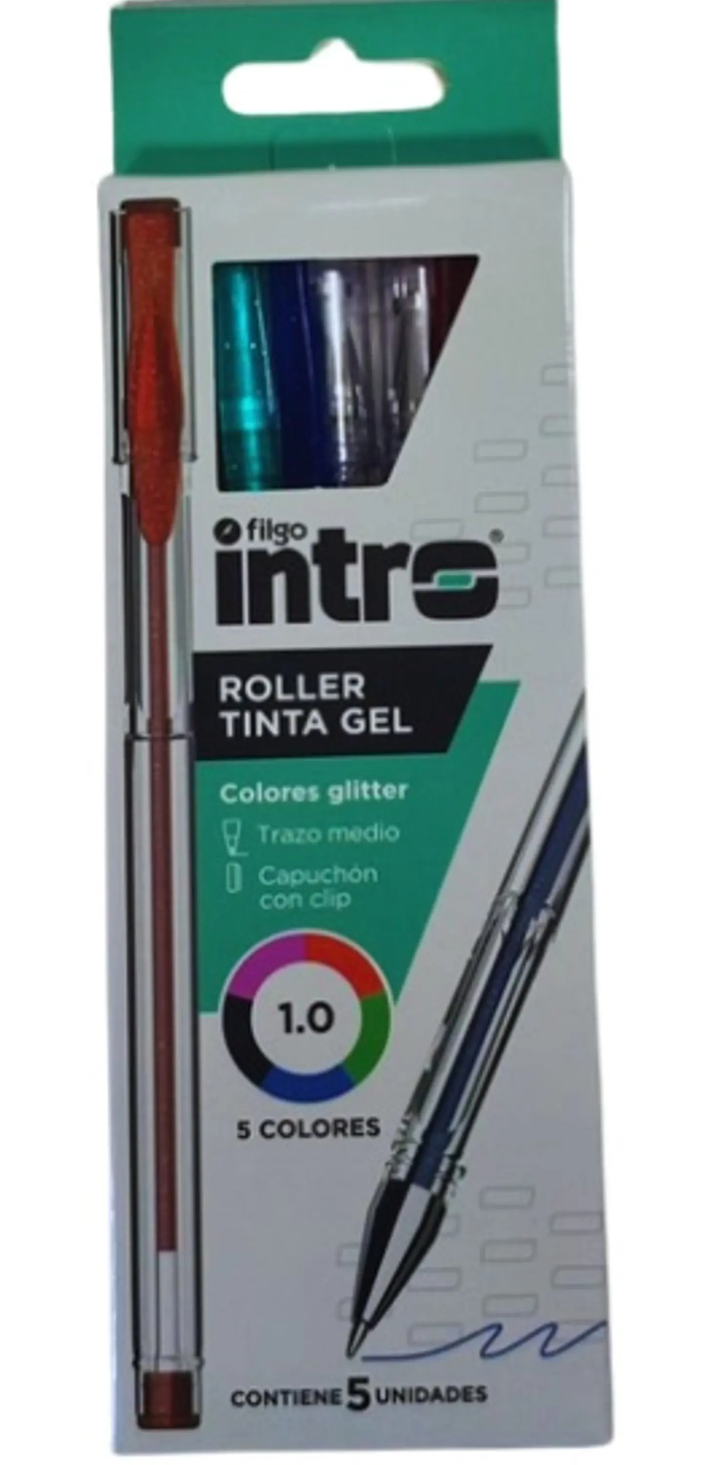Bolígrafo Filgo Intro Glitter x5 1