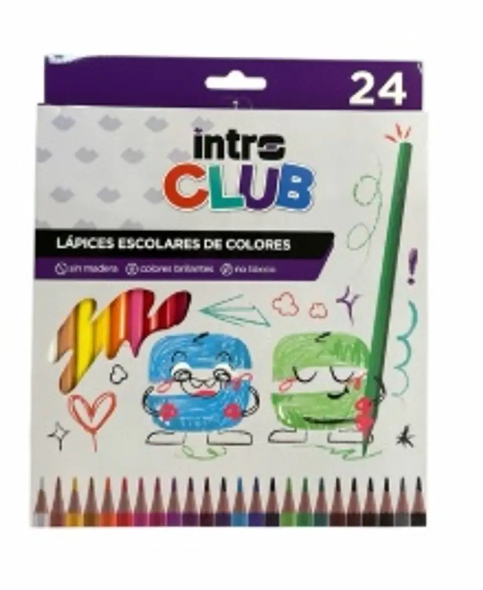 Lápiz Color Intro Club x24 Largos 1