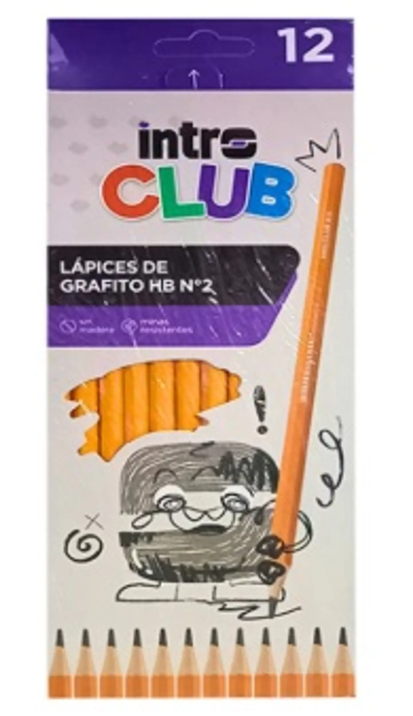 Lápiz Grafito Intro Club Filgo HB x12 1