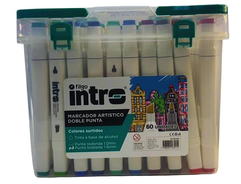 Marcadores Intro Club Doble Punta x48