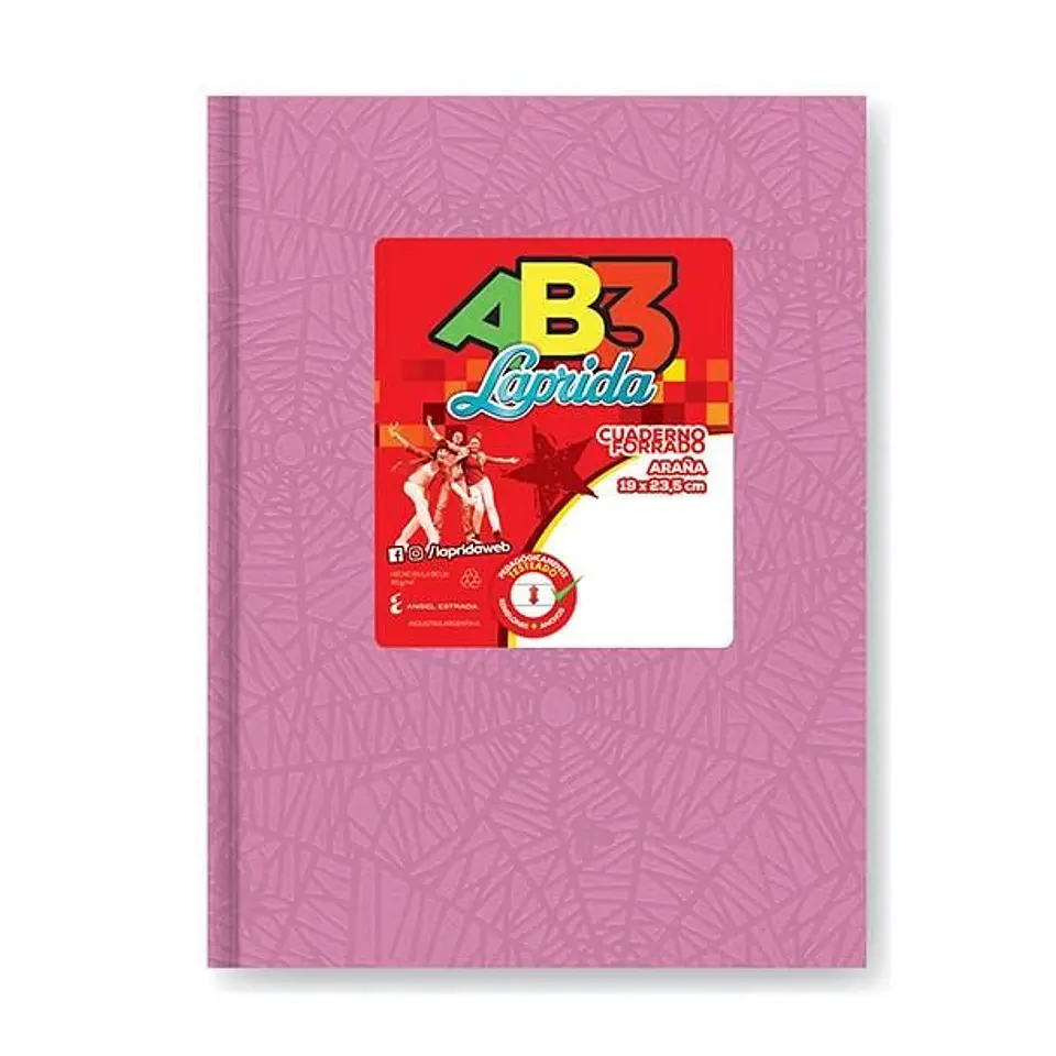 Cuaderno Laprida AB3 Forrado 50 Hojas Varios Colores Rayado 1