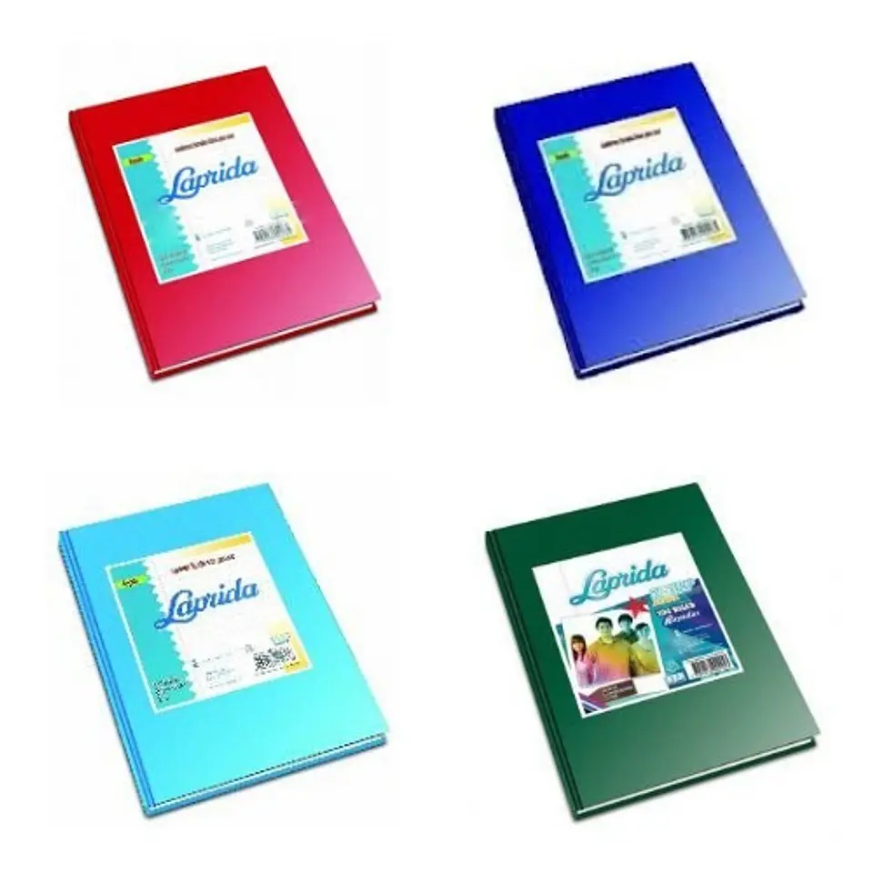 Cuaderno Laprida Forrado 98 Hojas Tapa Dura Varios Colores Rayado 1