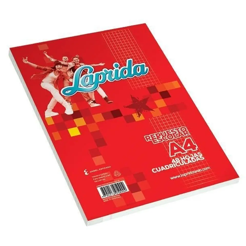 Repuesto Laprida A4 48 Hojas Cuadriculado 1
