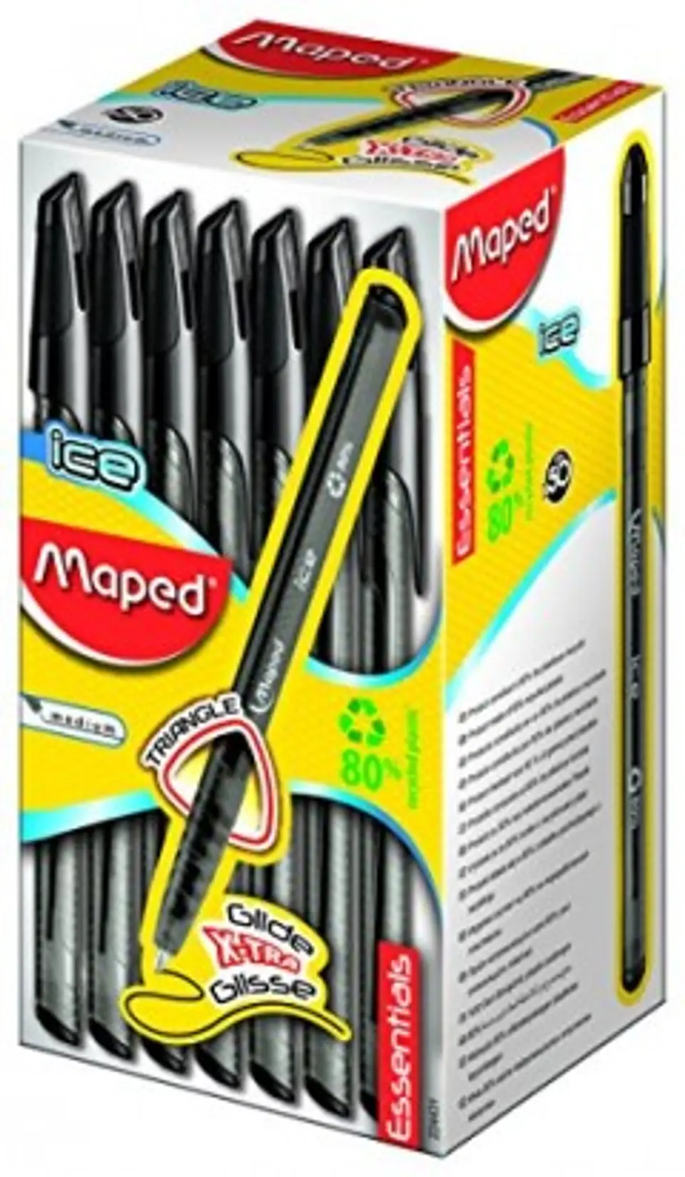 Bolígrafo Maped Green Ice Essentials x50 Varios Colores 1