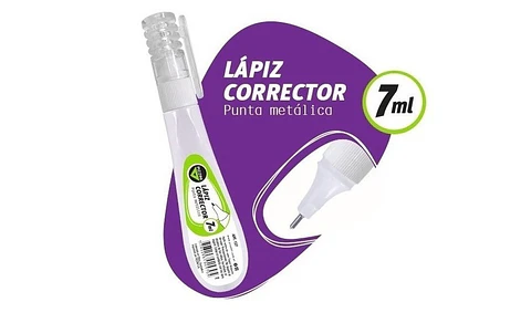 Corrector Pizzini Lápiz Punta Metálica 7ml