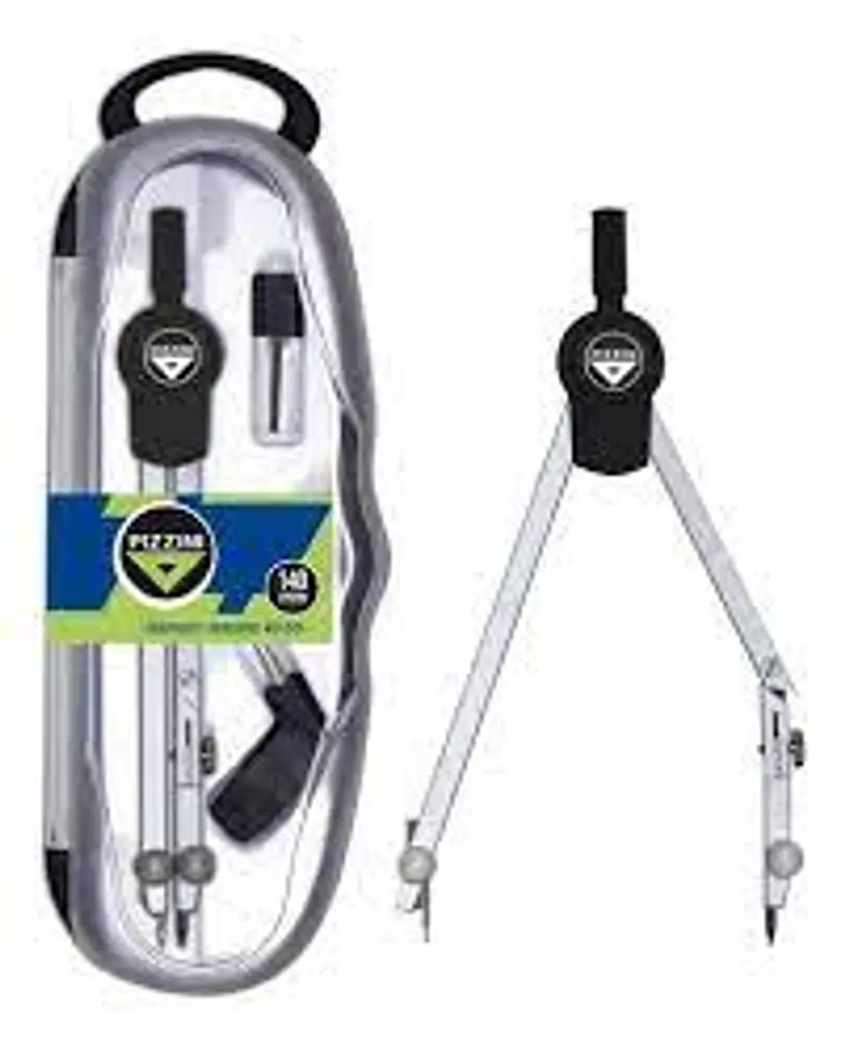 Compás Pizzini Técnico De 144mm Con Cremallera Y Adaptador 1
