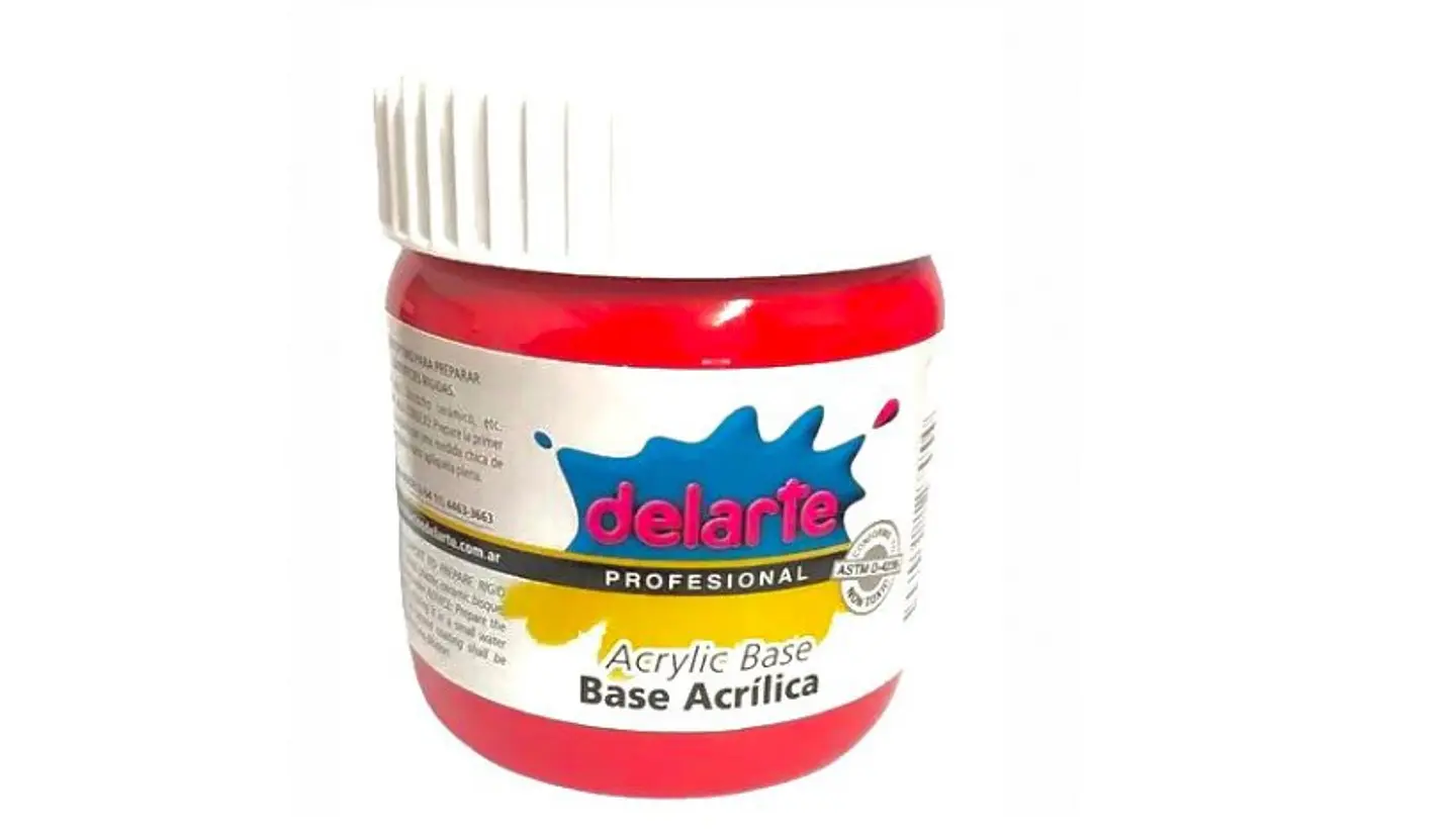 Pintura Modelarte Acrílico Pote 260cc Fluo 1