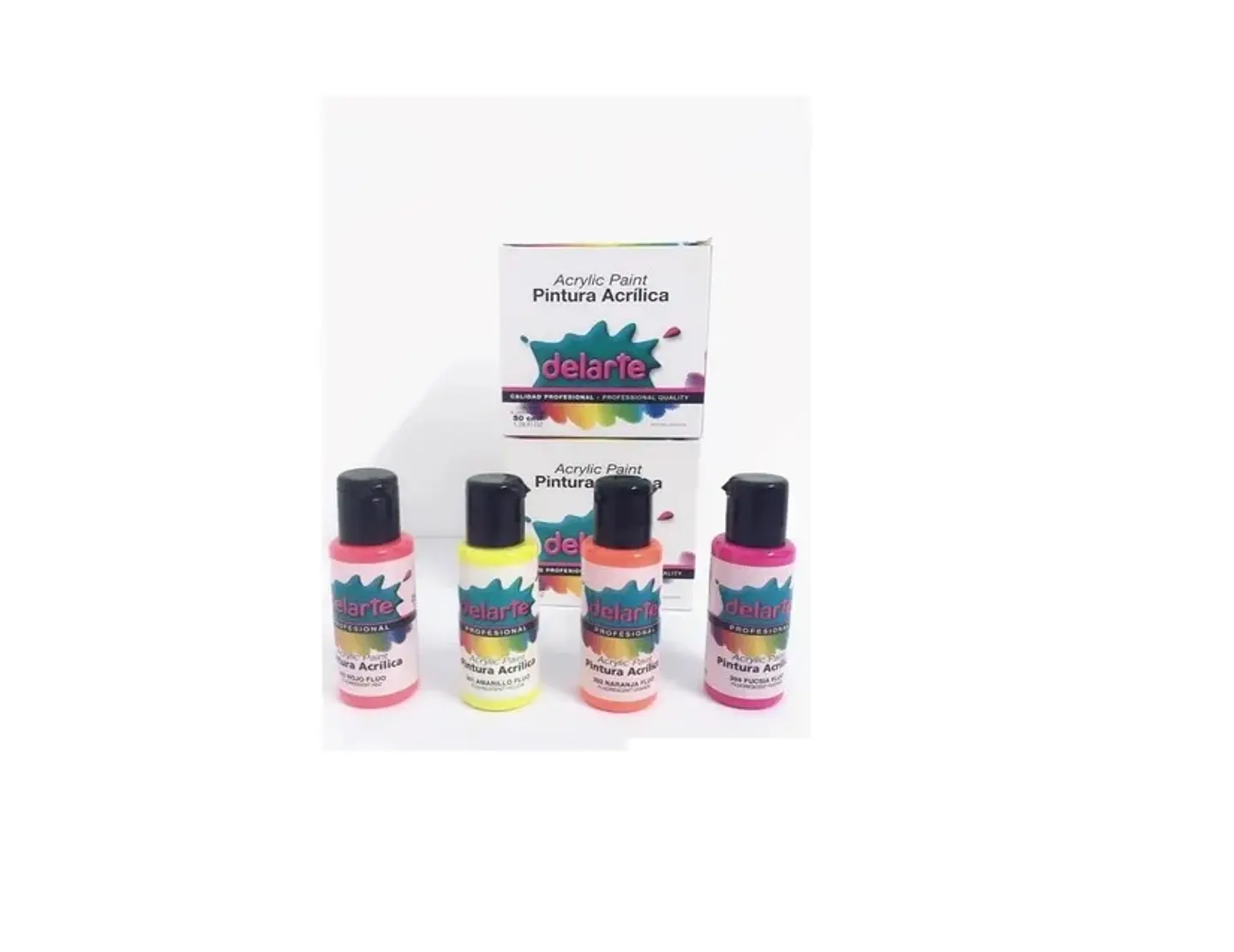 Pintura Modelarte Acrílico Pote 50ml Fluo 1