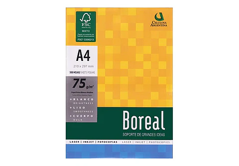 Resma Boreal A4 75g