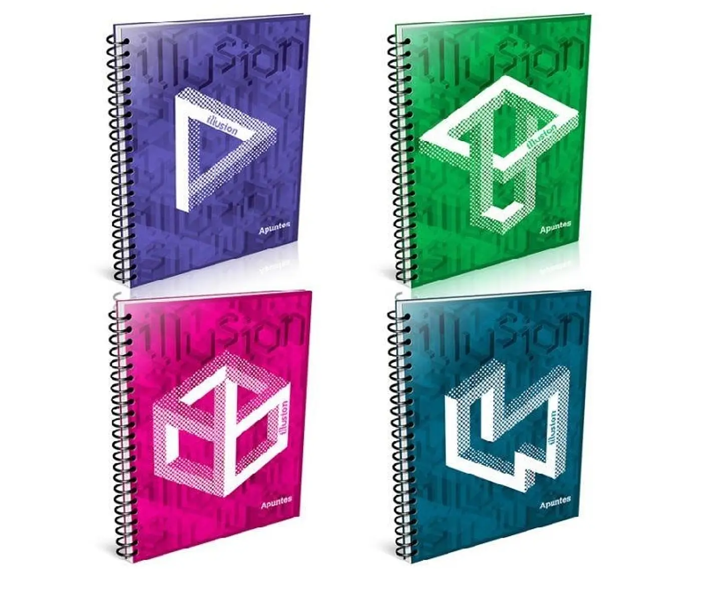 Cuaderno Apuntes 29.7 cm PP Illusion/Eliptips 80 Hojas 1