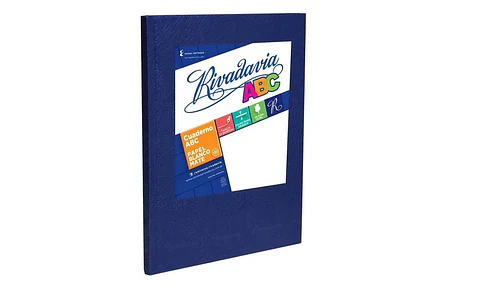 Cuaderno Rivadavia ABC Forrado 194 Hojas Varios Colores Rayado